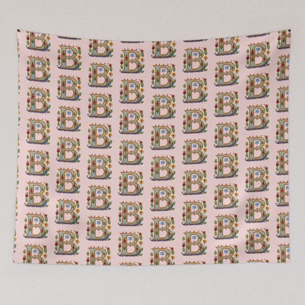 Item preview, letter B with embroidery pattern designed and sold by etudesing.