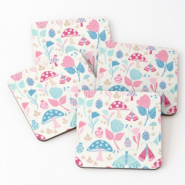 Item preview, Cute bugs blooms and shrooms designed and sold by SJAPhoto.