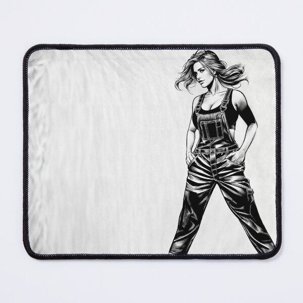 Item preview, woman_in_casual_dungarees designed and sold by Thomas-Arts.