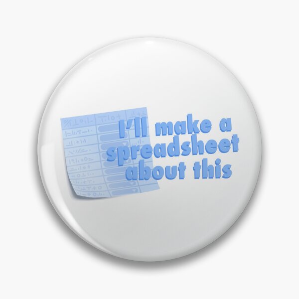 Item preview, I'll make a spreadsheet about this (blue) designed and sold by Meri Aisala.