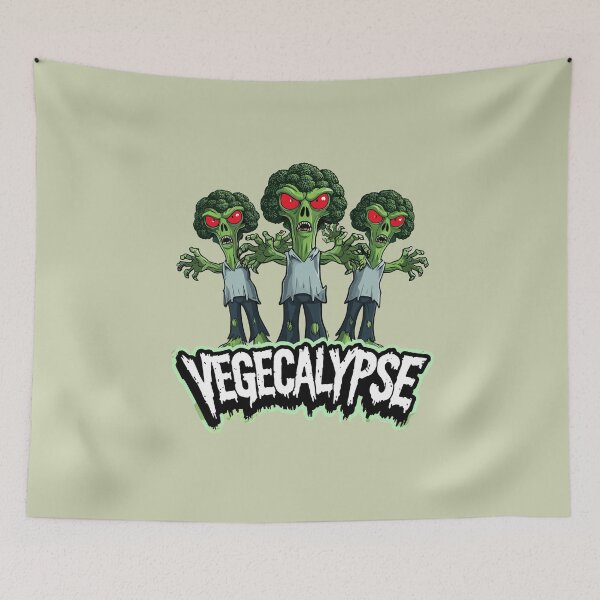 Item preview, Zombie Broccoli - Vegecalypse designed and sold by MaateoDesign.
