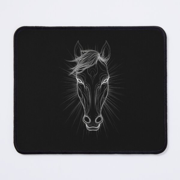 Item preview, Abstract Horse Face Line Art Drawing designed and sold by BlissfulPrintz.