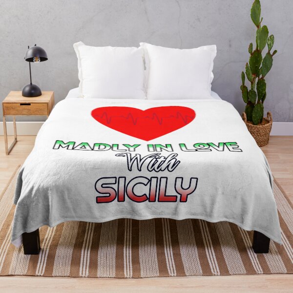 Item preview, Sicily - Italy - Sicilia - Italia - flag colors - Love - Heart EKG designed and sold by miskaralise.