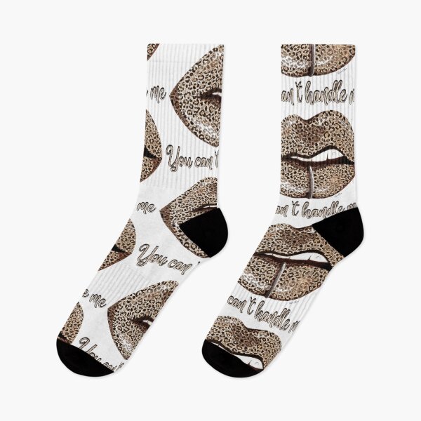 Item preview, You can't handle me- Sexy lips in a Leaopard Pattern designed and sold by Hen-C-Art.