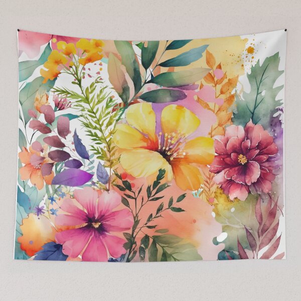 Artikelvorschau, Blumenmedley Botanisches Blumenmuster entworfen und verkauft von Tammy Marie Russell.