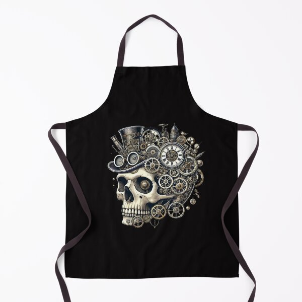 Item preview, Steampunk Skull 9 designed and sold by LaNadaYFundante.