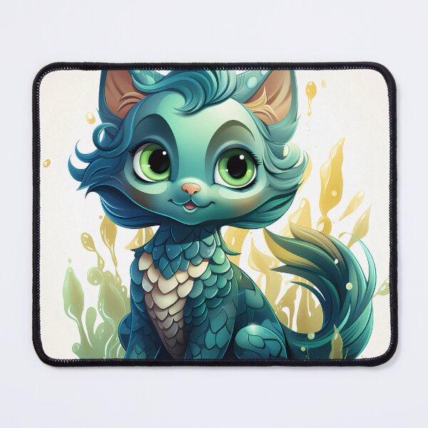 Item preview, Mermaid Cat Halloween designed and sold by LarkspurAndTea.