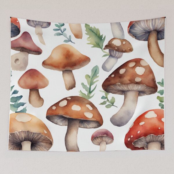 Artikelvorschau, Pilze Botanisches Muster entworfen und verkauft von Tammy Marie Russell.