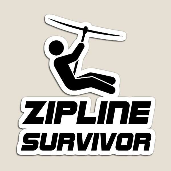 Vista previa del artículo con la obra «Zip Line Survivor Zipline», diseñado y vendido por TheBestStore.