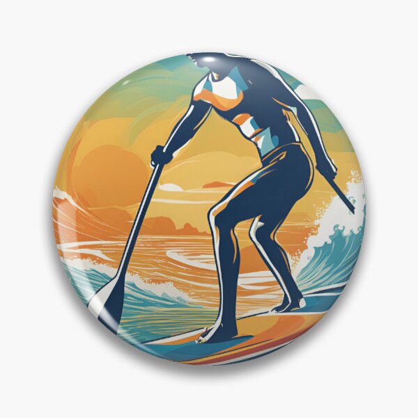 Item preview, Energetic paddle boarder in action designed and sold by Flakes14.