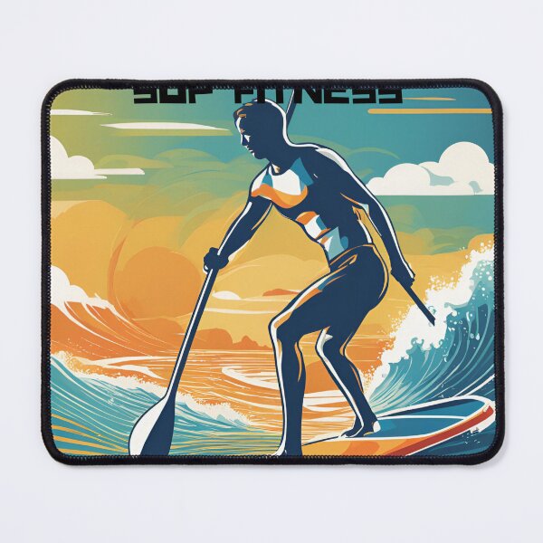 Item preview, Energetic paddle boarder in action designed and sold by Flakes14.