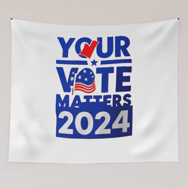 Item preview, Your Vote Matters 2024 Patriotic Poster designed and sold by merve02shop.