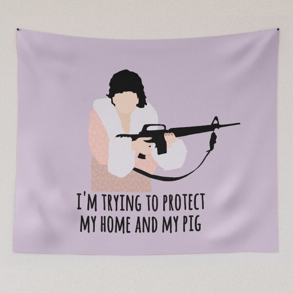Item preview, Trying to protect my home and pig designed and sold by aluap106.