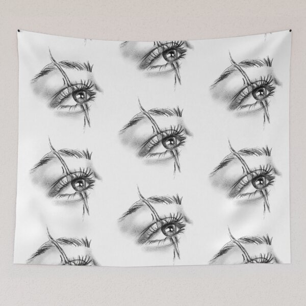Item preview, Crying eye, Eye with scar designed and sold by MerchMagia.