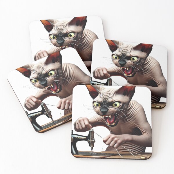 Item preview, The cat threading the needle designed and sold by Catsmoment.