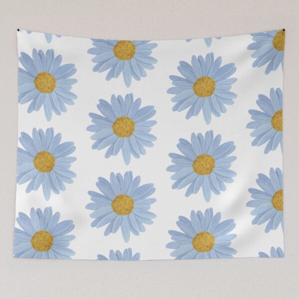 Item preview, Blue Daisy White Flower Watercolor Art designed and sold by AveryZi.