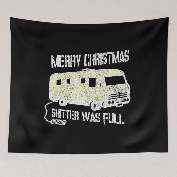 Item preview, Merry Christmas Shitter Was Full Black Vintage  designed and sold by flippinsg.
