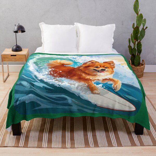 Item preview, Surfing Pomeranian designed and sold by VelvetRoom.