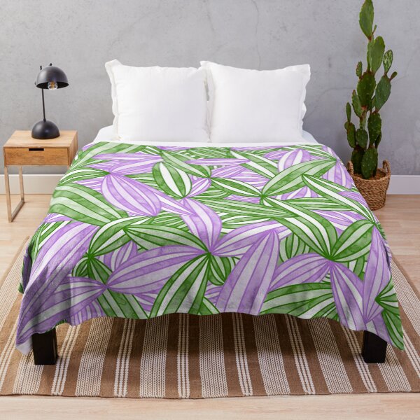 Item preview, Genderqueer Pride Abstract Zen Flower Petals Purple Green designed and sold by JoyfulJen.