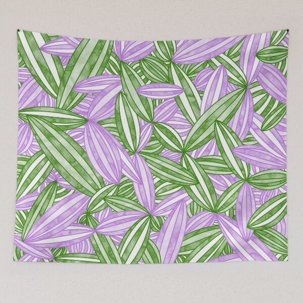 Item preview, Genderqueer Pride Abstract Zen Flower Petals Purple Green designed and sold by JoyfulJen.