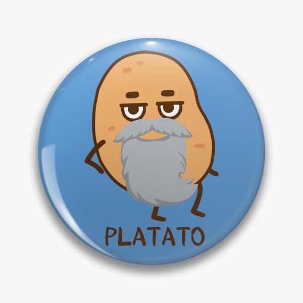 Aperçu de l'œuvre PLATATO PLATO Cadeau amusant de philosophie pour étudiants créée et vendue par PHILOSOPHY-SWAG.