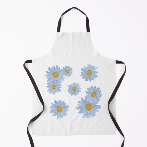 Item preview, Blue Daisy White Flowers Watercolor Art designed and sold by AveryZi.