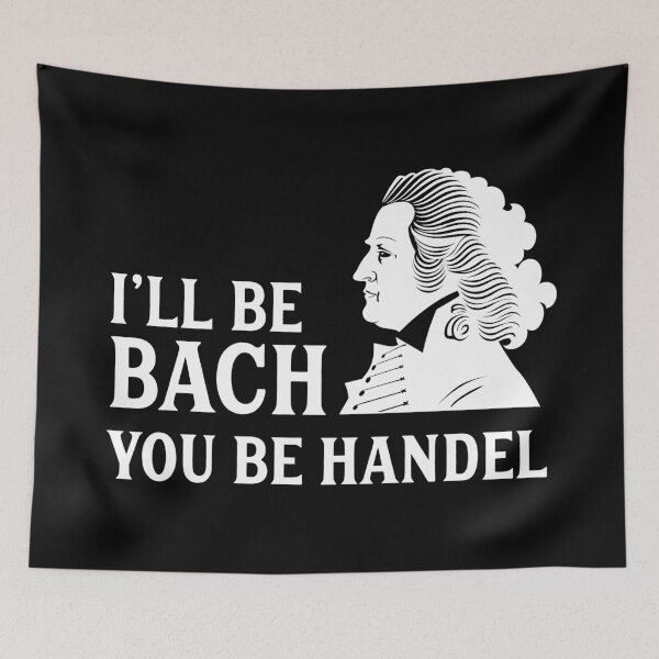 Item preview, Baroque Classical Music Bach and Handel Funny designed and sold by AntiqueImages.