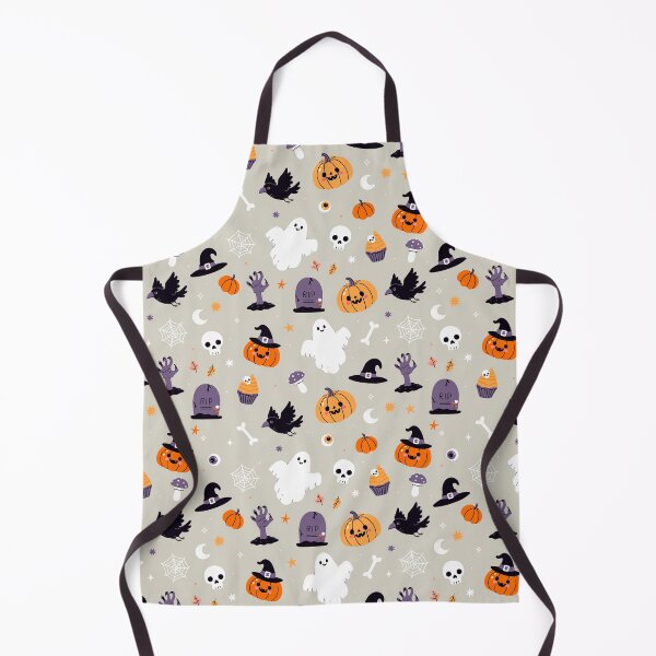 Item preview, pattern with cute Halloween items designed and sold by burbura.