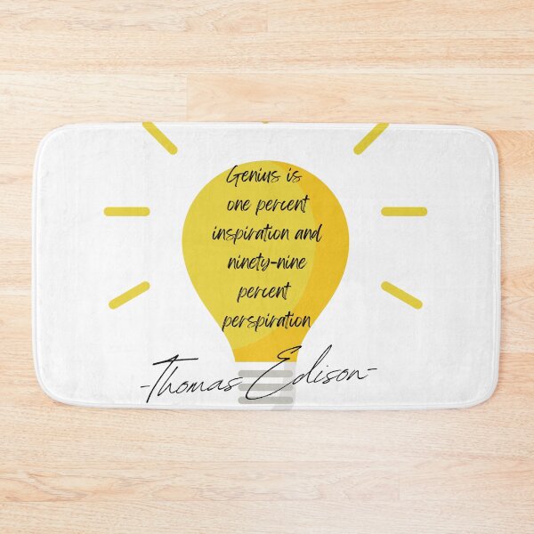 Item preview, Genius is one percent inspiration and ninety-nine percent perspiration designed and sold by Oreo2020 Creations.