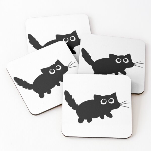 Item preview, Goofy black cat drawing designed and sold by kitty-kingdom.