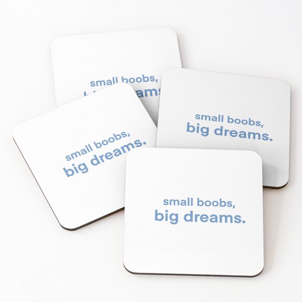 Item preview, Small boobs, big dreams. in blue designed and sold by alicebq.