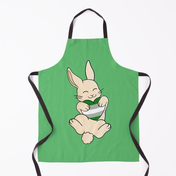 Item preview, Cute Happy White Rabbit Holding a Greyromantic Flag Heart designed and sold by AroAxel.