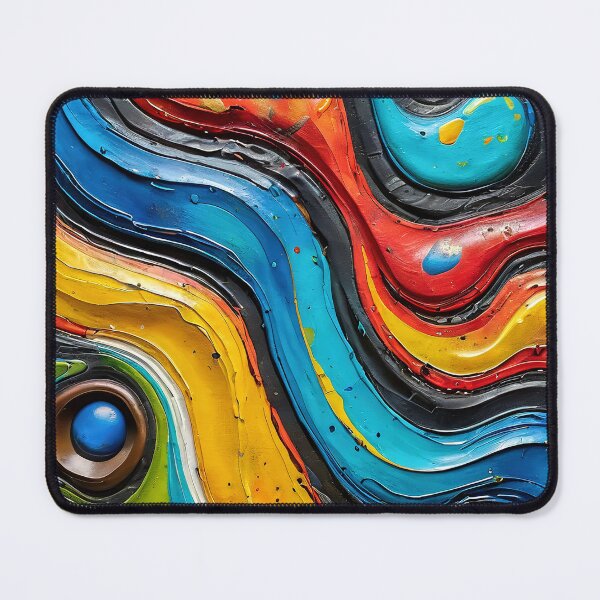 Item preview, Abstract artwork with rich paint colors designed and sold by Diana Voicu.