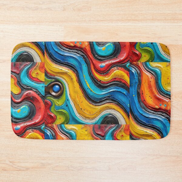 Item preview, Abstract artwork with rich paint colors designed and sold by Diana Voicu.