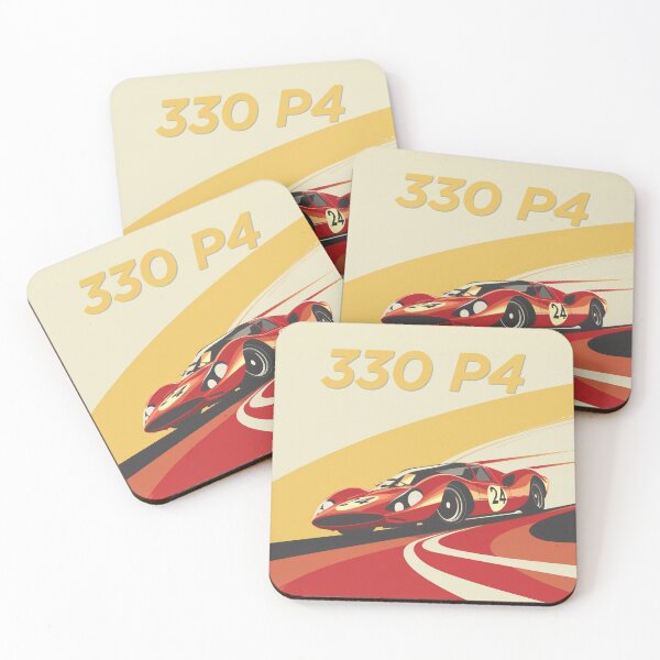 Item preview, Ferrari 330 P4 La Mans Racer illustration designed and sold by blackdogshop.