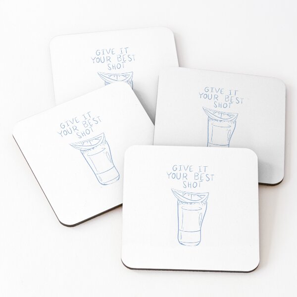 Item preview, Dale tu mejor trago, trago de tequila azul con lima y sal designed and sold by alicebq.
