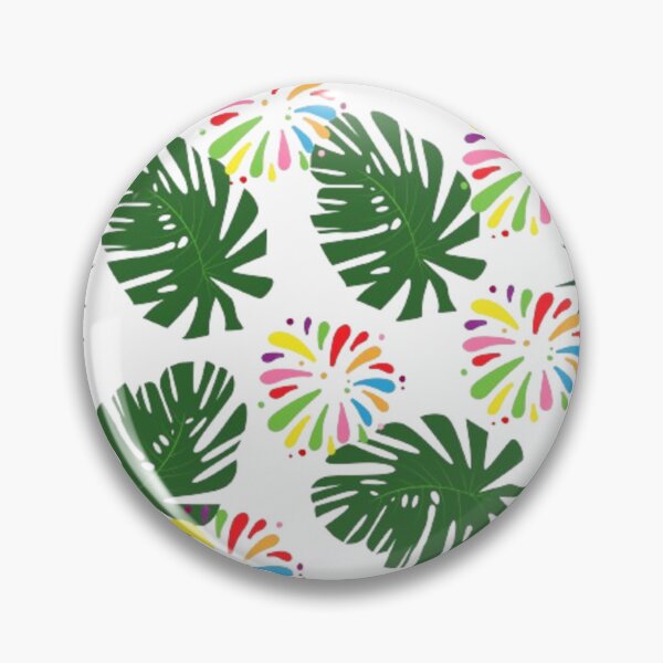 Item preview, Vintage Hawaiian leaves and colorful flower collection graphics designed and sold by Luckangel.