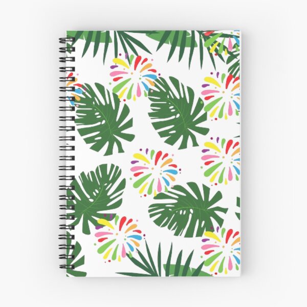 Item preview, Vintage Hawaiian leaves and colorful flower collection graphics designed and sold by Luckangel.