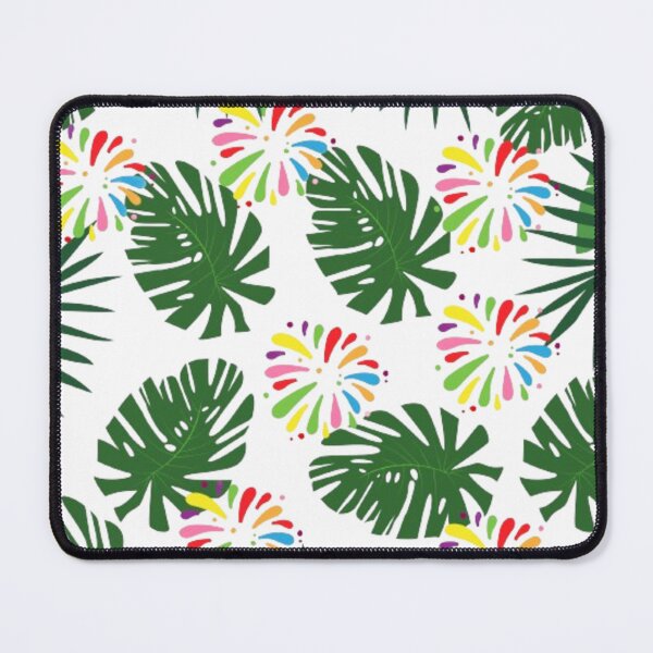 Item preview, Vintage Hawaiian leaves and colorful flower collection graphics designed and sold by Luckangel.