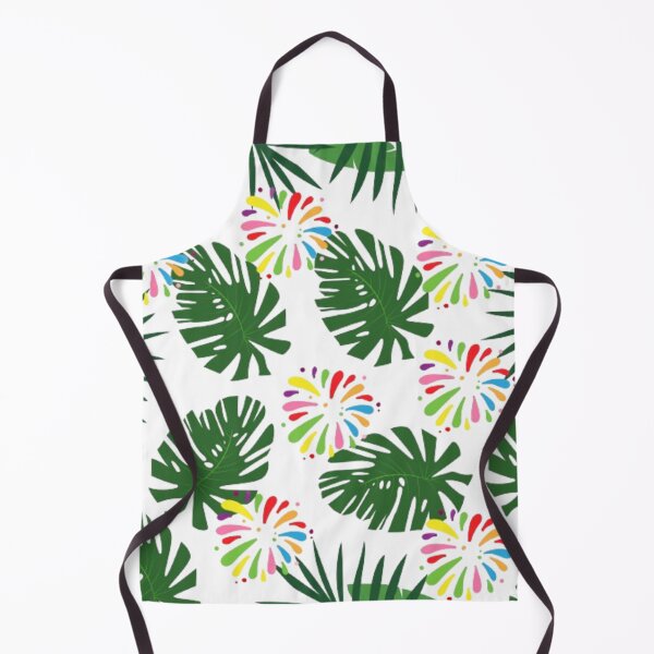 Item preview, Vintage Hawaiian leaves and colorful flower collection graphics designed and sold by Luckangel.