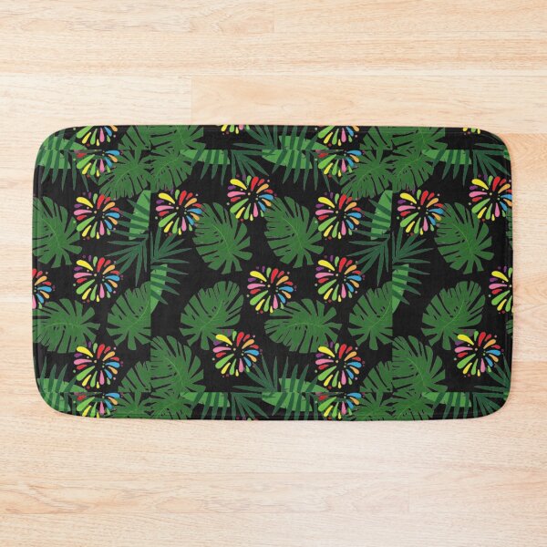 Item preview, Vintage Hawaiian leaves and colorful flower collection graphics designed and sold by Luckangel.