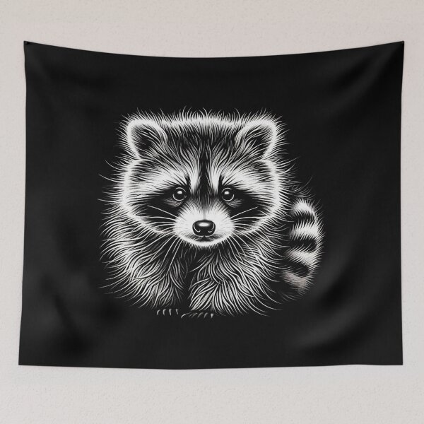 Item preview, Mischievous Raccoon designed and sold by Blink Art Studio.