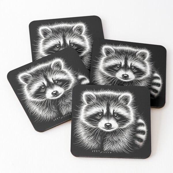 Item preview, Mischievous Raccoon designed and sold by Blink Art Studio.