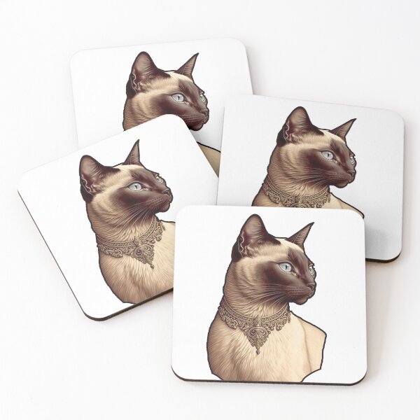 Item preview, balinese cat sticker designed and sold by Purple Eggplant Art ⭐⭐⭐⭐.