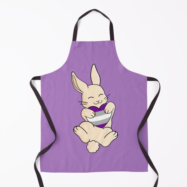 Item preview, Cute Happy White Rabbit Holding a Greysexual Flag Heart designed and sold by AroAxel.