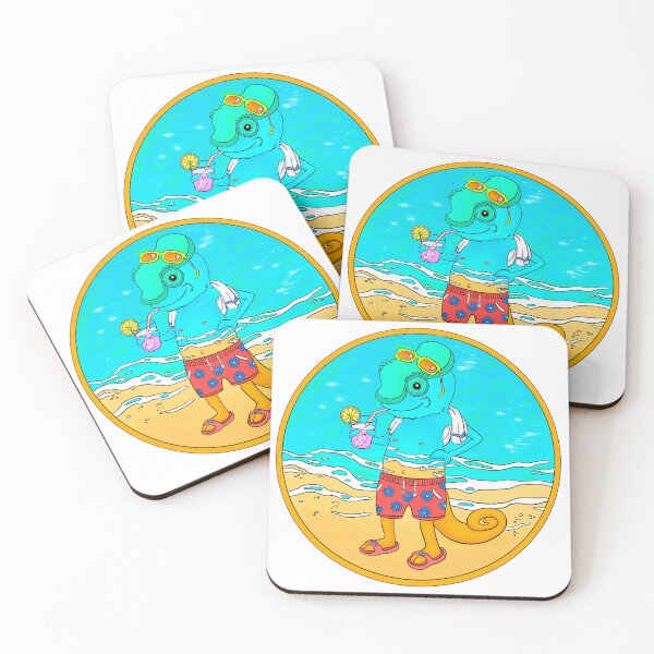 Item preview, Chameleon at the beach designed and sold by NastiaAZ.