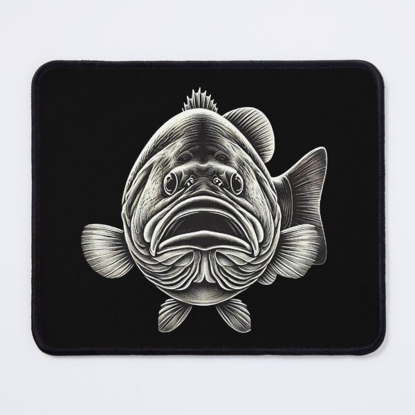 Item preview, Monochromatic Fish - Largemouth Bass designed and sold by Blink Art Studio.