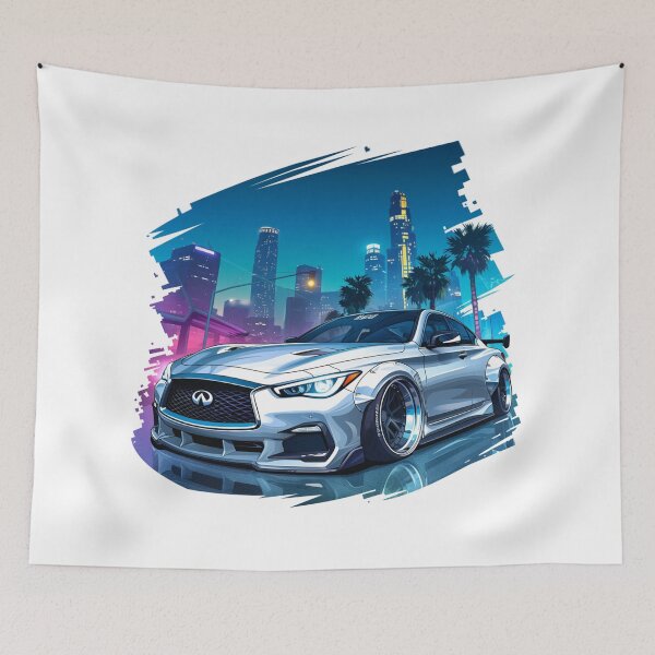 Item preview, Infiniti Q50 Q60 Luxury Drift Car Stance Drifter Poster Art  designed and sold by StreetRydz.