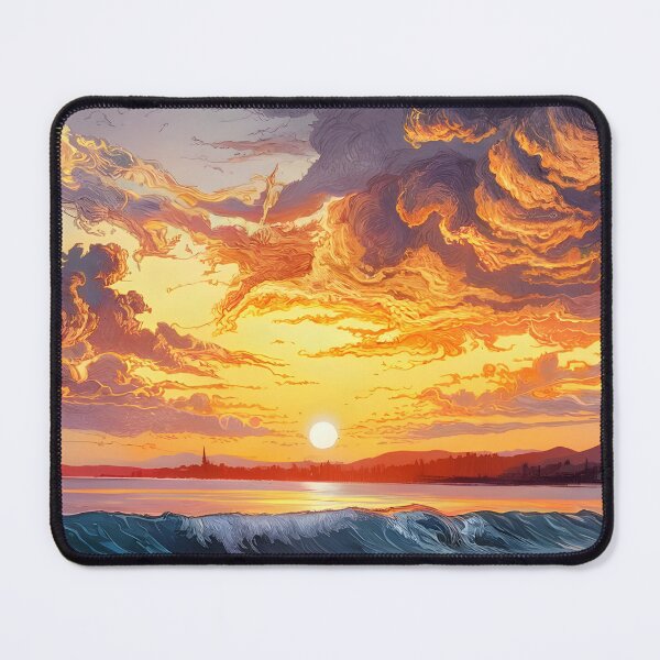 Item preview, Dramatic Sunset Seascape designed and sold by TsubakiSakura34.