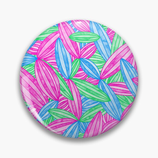Item preview, Polysexual Pride Abstract Zen Flower Petals Pink Green Blue designed and sold by JoyfulJen.